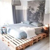 Cama Casal Pallet King Size 198x185x30 Sem Lixar