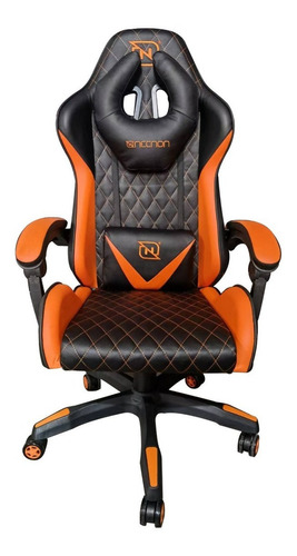 Silla Gamer Reclinable 145° Ergonomica Barata Nsg-01 Naranja