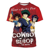 Camiseta Casual De Manga Corta Con Estampado 3d Cowboy Bebop