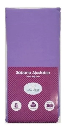 Sabanas Ajustables Camaro 1 Y 1/2 Plazas- 100% Algodon 144h