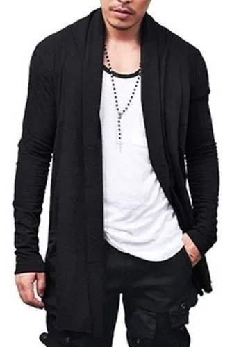 Cardigan Blusa De Frio Masculino Kimono Sobretudo Moletom