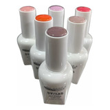 Kit 6 Esmaltes Permanentes Color Nude Cherimoya 15 Ml