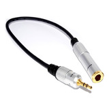 Adaptador Auxiliar 3.5mm A Jack 6.35mm Cable Conector Audio