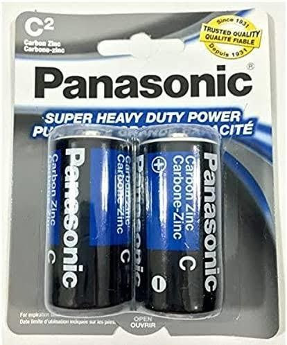 2 Baterias De Carbono-zinc Panasonic Tipo C