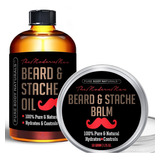 Barba  Beard Balm Mens Set De Regalo De Aceite (2 Oz  1.75 O