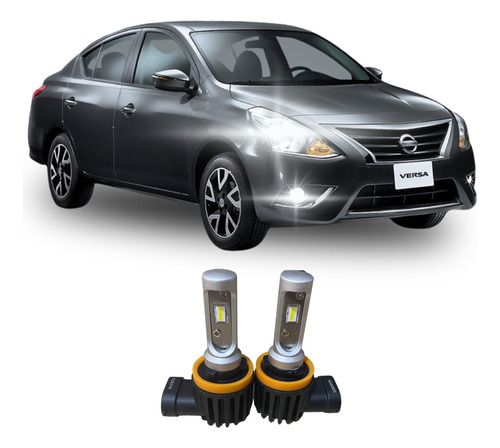 Led H11 P/ Faros De Niebla Nissan Versa Años 2015 - 2019