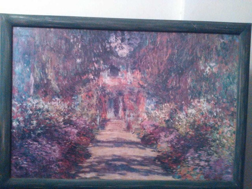 Cuadro Monet, Lámina Enmarcada, Jardín En Giverny.