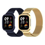 T 2 Correas Milanis Acero Para Xiaomi Redmi Watch 3 / 3