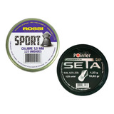 Balas Carabina Ar 5.5 Rossi Sport + Seta Philips Kit 2cx .22