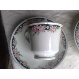 2. Tazas Con Plato De Cafe Con Leche