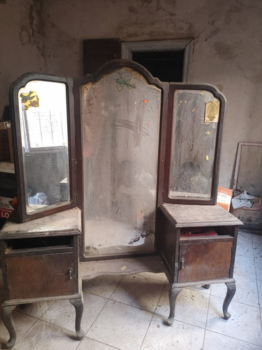 Mueble Tocador Antiguo Para Restaurar S/cajones