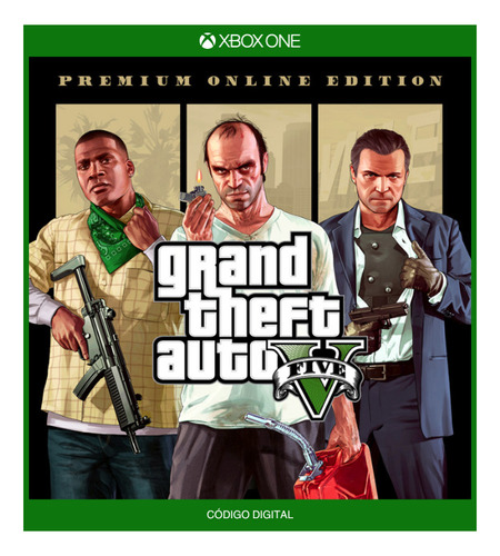 Grand Theft Auto V Gta 5 Premium Online Ed Xbox One - Código