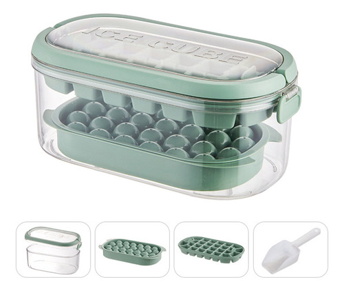 Set De 2 Capas Diy Moldes Para Cubitos De Hielo