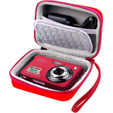 Funda Estuche Para Camara Digital Comecase Portatil Rojo