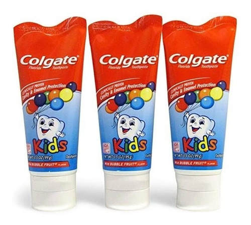 Colgate Kids 3.5 Oz Paquete De 3 Paquetes De Pasta De Dient.