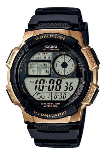 Reloj Casio World Time 5 Alarmas Crono Temporiz Ae-1000w-1a3