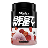 Suplemento Em Pó Atlhetica Nutrition  Best Whey Best Whey Proteínas Best Whey Sabor  Strawberry Milkshake Em Pote De 450g