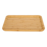 Accesorios De Cocina: Bandeja Rectangular De Bambú Para Serv