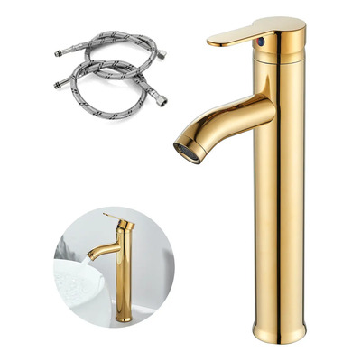 Grifo Llave Mezcladora De Baño Acero Inoxidable Color Oro | Envío gratis