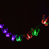 Cadena De Luces Led Con Forma De Mariposa, 4 M, 20 Led, Func