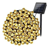 Luces Led Cadena Guirnalda Solares 100 Led 10m Calida 181266