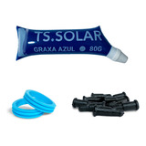 Kit Manutenção Aquec Solar Oring Azul + Graxa Pinos Ts Solar