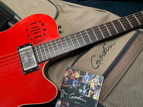 Godin A6 Ultra Trans Red - Aço - Made In Canadá - Original