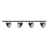 Aplique Riel Barral Led Spot Movil 4 Luces Ar111 1,5mts