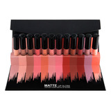 Set Combinado De Brillo Labial De 12 Colores, Lápiz Labial M