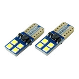 2 Lamparas Led T10 W5w Posición Patente 8 Smd Canbus 12v 24v