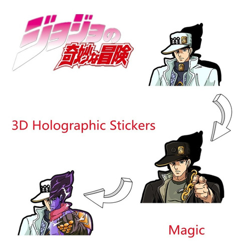 Sticker 3d Movimiento Anime Jojo Bizarre Jotaro Jolyne