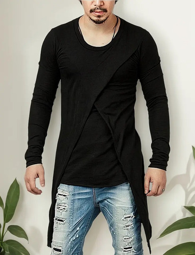 Ligera Casaca Gabardina Cruzada Sudadera Para Hombre 4213 | Envío gratis