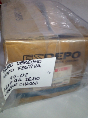 Faro Derecho Ford Festiva 94/02 Depo Plastico Foto 5