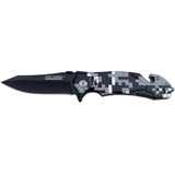 Cuchillo Táctico Tac-force Digital Winter Snow Camo Caceria