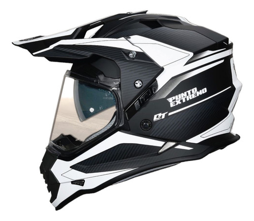 Casco Para Motocross Con Visor Mx 632 Punto Extremo Top Ra