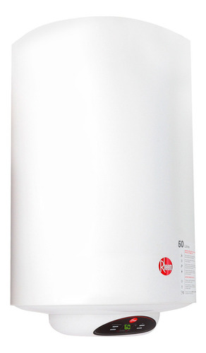 Termo Eléctrico Digital Rheem 50 Litros Mural Color Blanco