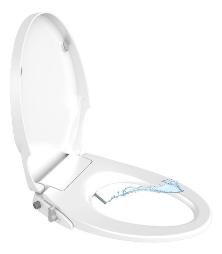 Asiento Sanitario Bidet Integrado Caída Lenta Ovalado Blanco