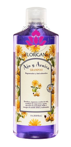 Shampoo Regenerador Antiseborreico Ajo Y Arnica Florigan® 1l