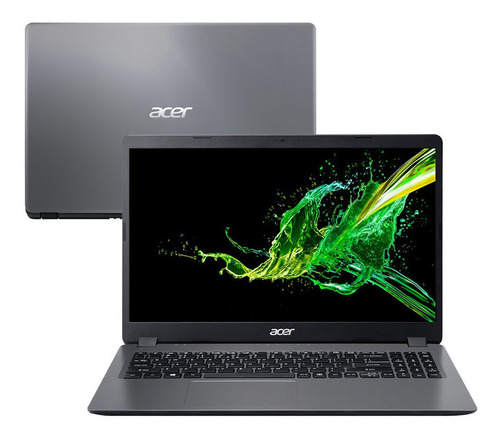 Notebook Acer , 4gb, 1tb, Gray, Led 15.6 + Mochila Acer