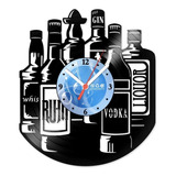 Relógio Disco De Vinil Churrasco Drinks - Vac-004
