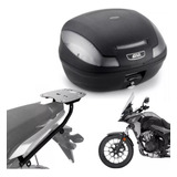 Bagageiro Cb500x 2013+  Scam+ Bauleto 47l Givi Monolock Fumê