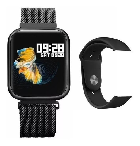 Relógio Smart Watch Oled Pro/ P70c/ Duas Pulseiras Cor Pret