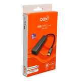 Hub Usb-c Usb 3.0 Rj45 Oex Hb105