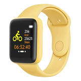 Smartwatch Reloj Inteligente Niños Niñas Bluetooth Android Caja Negro Malla Amarillo