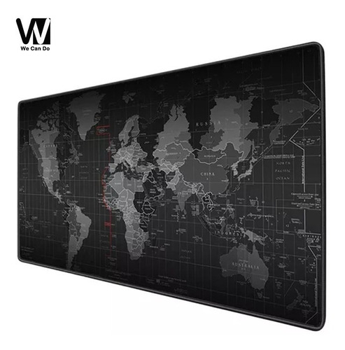 Mousepad 90x40 Mouse-pad Grande Com Mapa Mundial De Tamanho