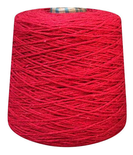 Barbante Colorido Número 6 Fios Para Crochê 1 Kg Prial Cor Vermelho