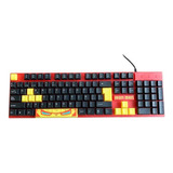 Kit Gamer Marvel Iron Man 3 En 1 Fj Mouse Rojo Teclado Rojo