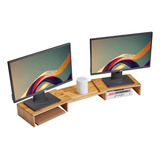 Huvibe Soporte Para Monitor Doble, Soporte De Pantalla De 3