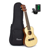 Kmise Deluxe Ukelele De Concierto Macizo De 24 , Guitarra Ha