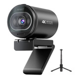 Cámara Web 4k Autofocus Emeet S600 Webcam Con Mics Y Trípode Color Negro
